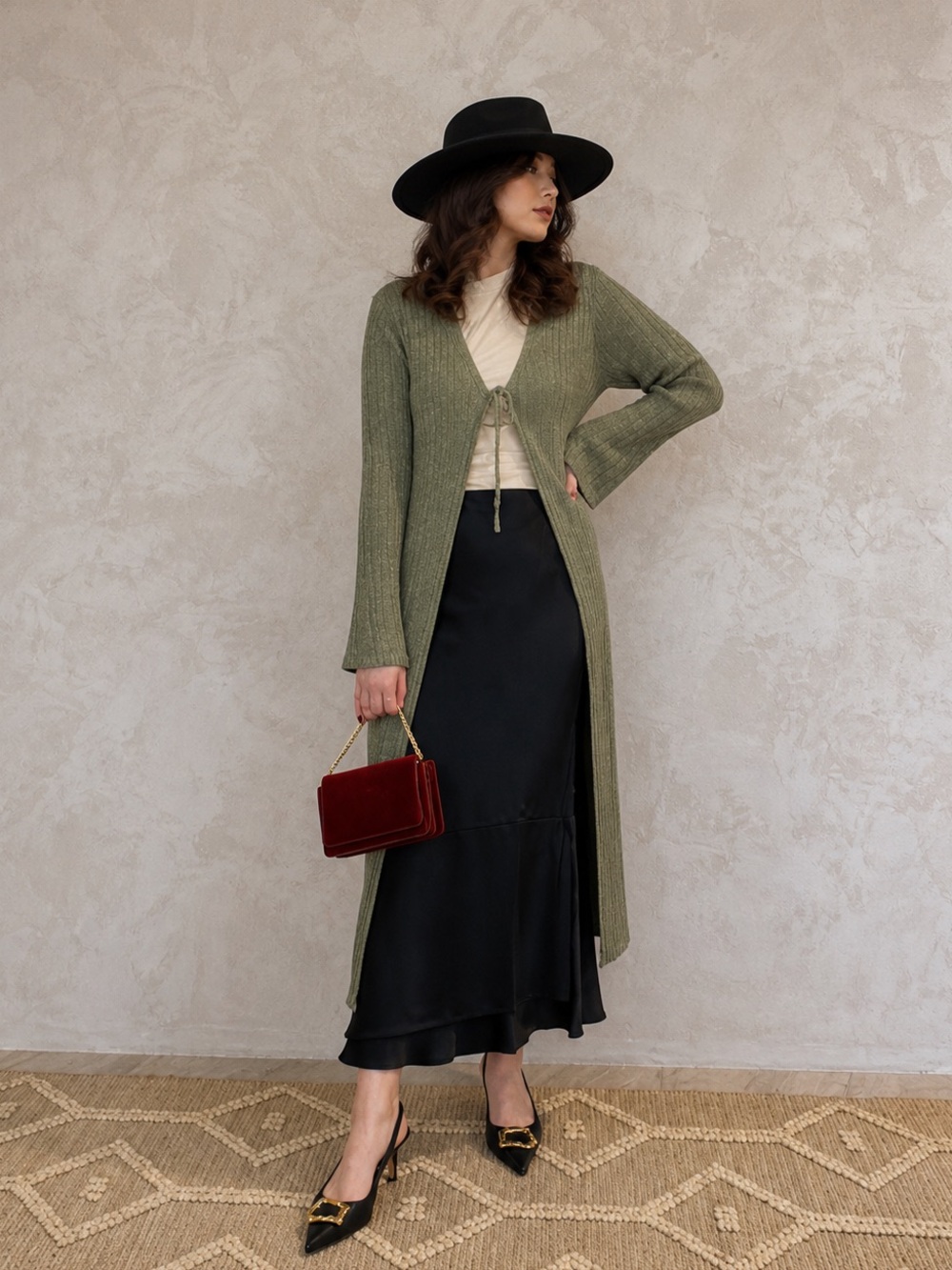 By Anthropologie long shine cardigan sweater